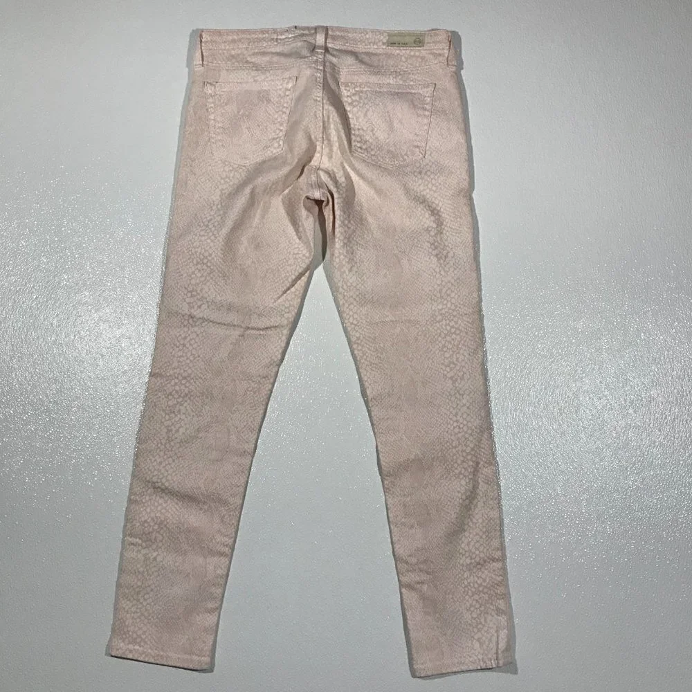 AG Adriano Goldschmied Jeans Blush Snakeskin Print - Picture 7 of 10